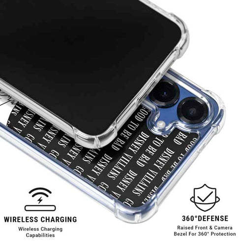 Disney Villains Characters Art Galaxy S25 Clear Case